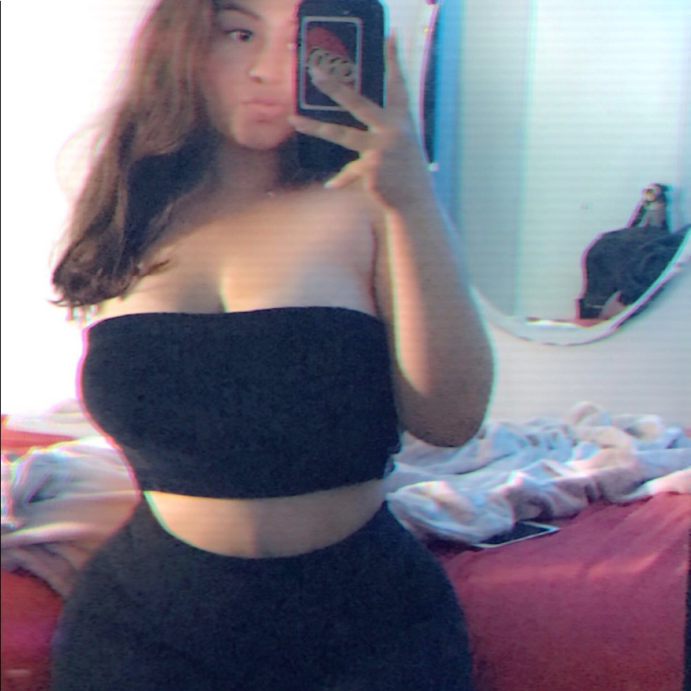 black tube top